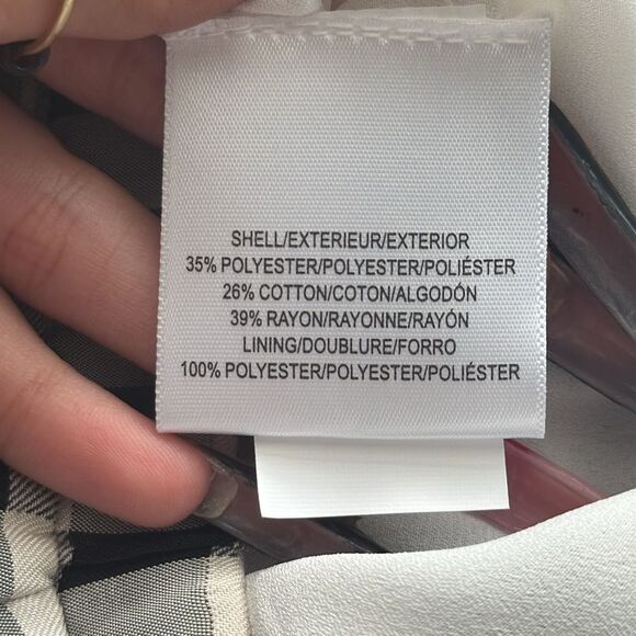 Dress the Population x Cosmopolitan Skirt Womens Small Gingham Black White - Picture 5 of 7